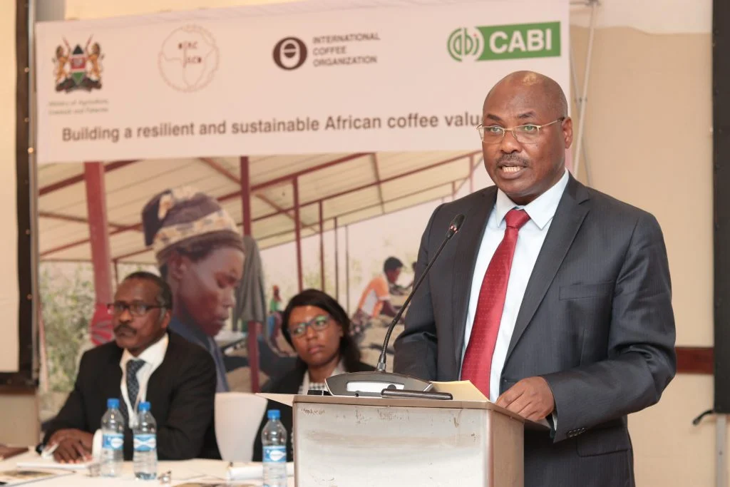 Stakeholders launch a $950m initiative aimed at boosting productivity for the coffee industry Harry kimtai permanent secretary ministry of agriculturelivestock and fisheries 2