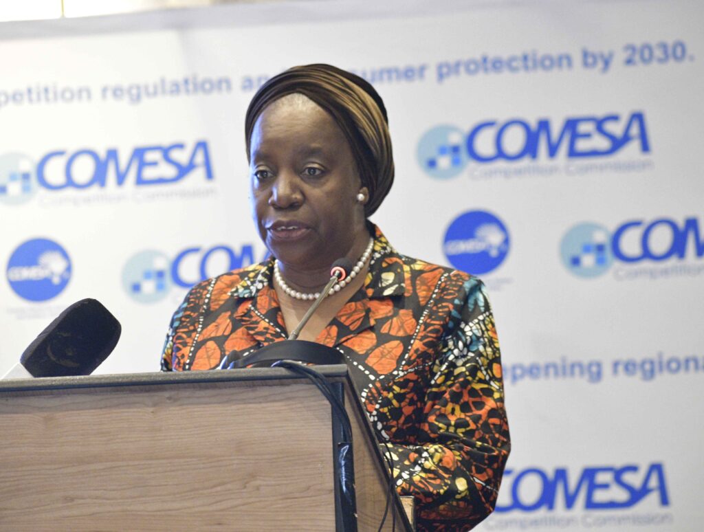 COMESA Secretary GeneralChileshe Mpundu Kapwepwe addresses the Diplomatic Conference