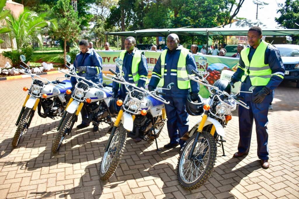 Nyeri Extension Officers motorcycles 1