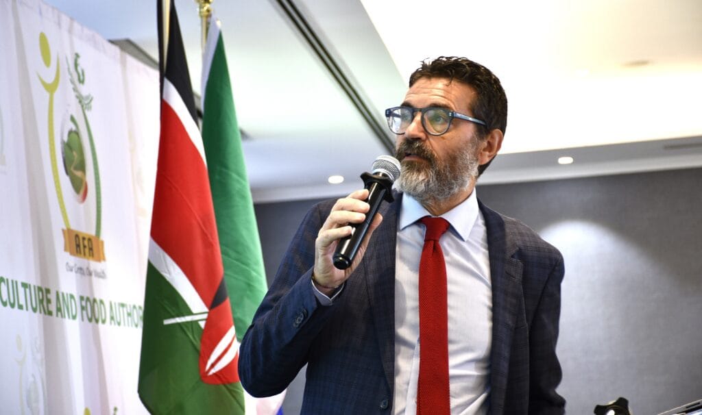 The Italian Trade Agency Director in Nairobi Giuseppe Maneti