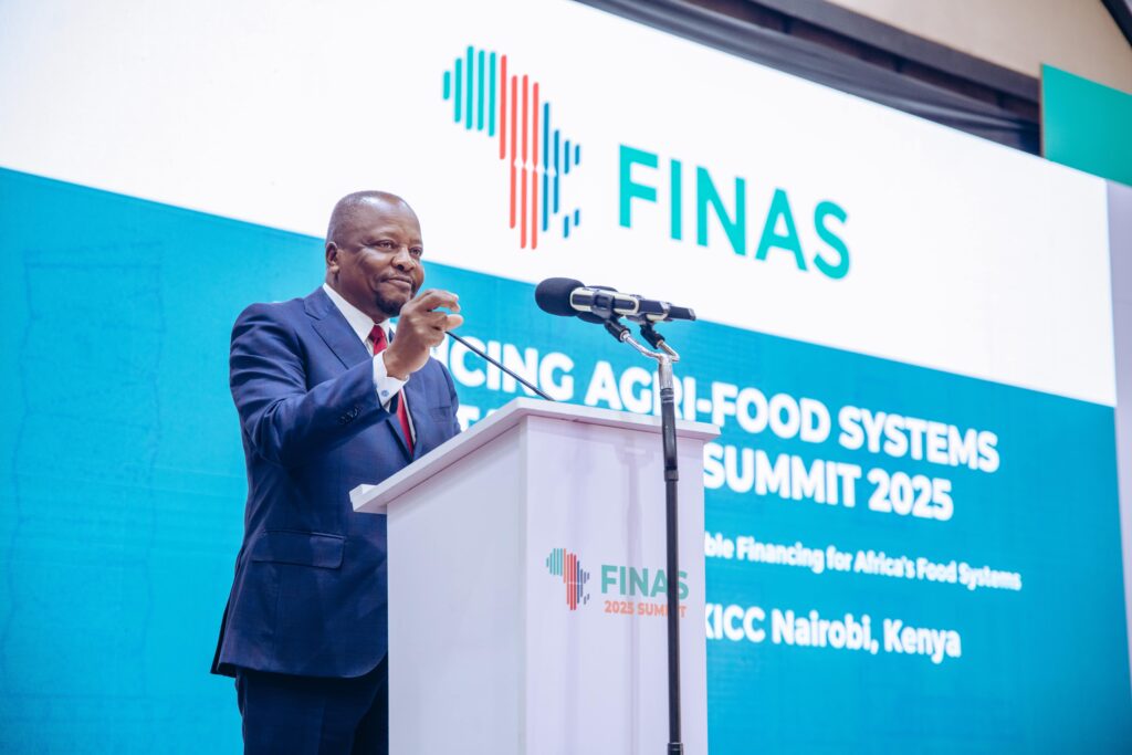 FINAS 2025 Conference Opens in Nairobi to Tackle Africa’s Agri-Food Financing Gap Mutahi Kagwe the Cabinet Secretary Ministry of Agriculture and Livestock Development while officially opening the FINAS 2025 Conference. min