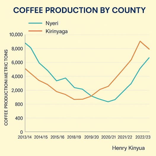 Kirinyaga vs nyeri: how coffee production evolved over a decade Nyeri vs kirinyaga coffee production
