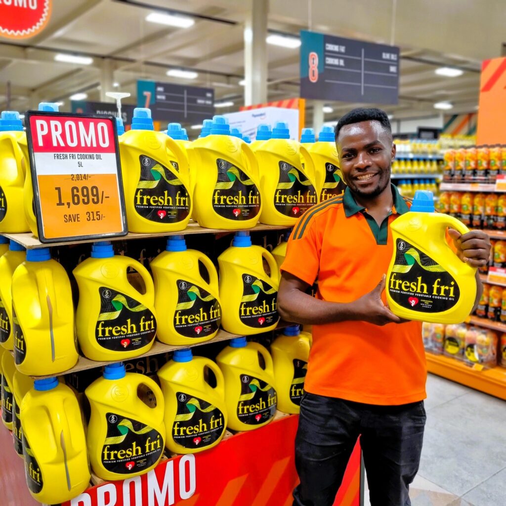 Why cooking oil remains costly across east and southern africa A supermarket attendant in kenya displays cooking oil