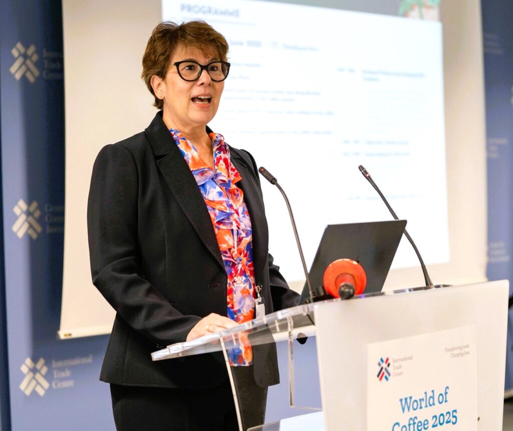 Ms. Vanusio nogueira executive director of the international coffee organization ico