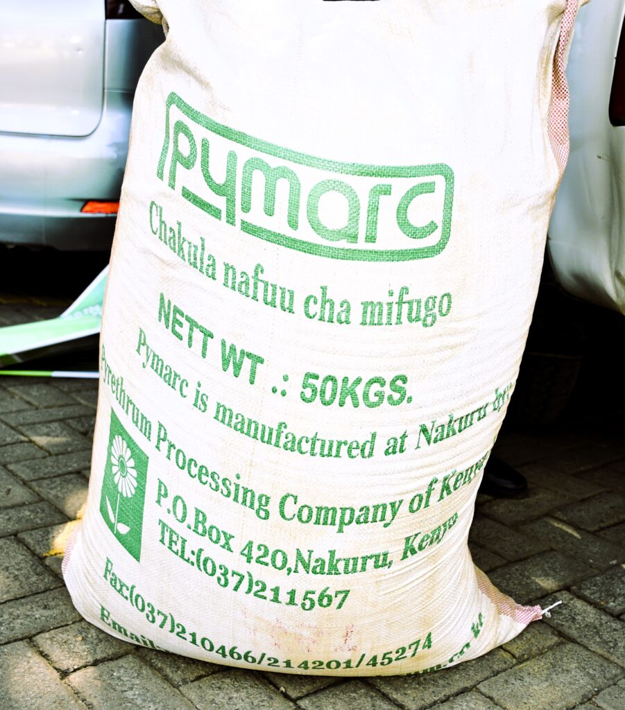 Ppck takes advantage of natural pestcides prevalence to value add pyrethrum The animal feed supplement made from residues of pyrethrum flower extraction