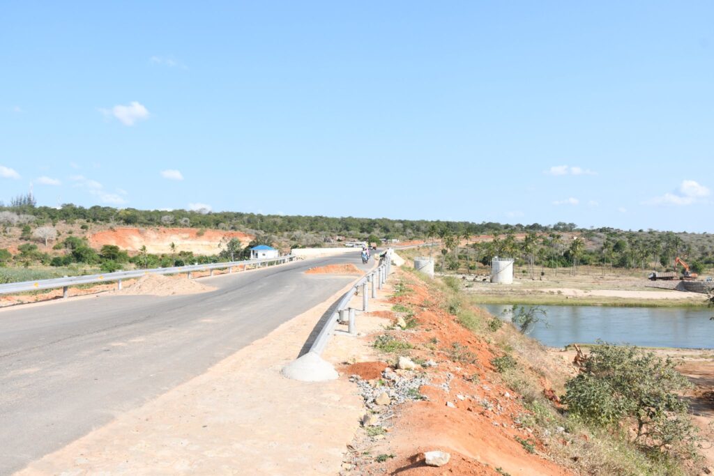 A road under construction in galana kulalu