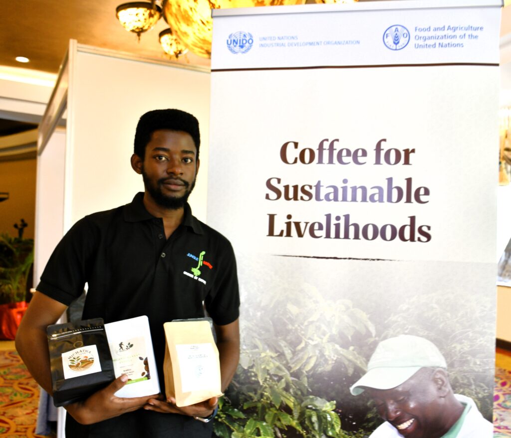 John kamau attending a unido coffee forum