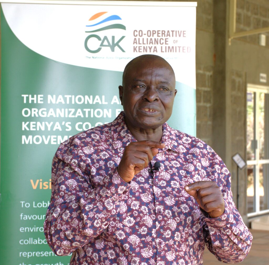 Cooperative alliance of kenya cak chief executive officer daniel marube