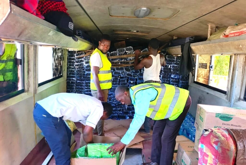 Pcpb enforcement officers stationed at the lunga lunga one stop border post osbp intercepted a large consignment of illegal pesticides concealed aboard a cross border courier bus