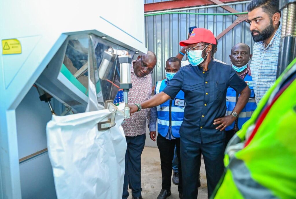 Rice milling at the mill