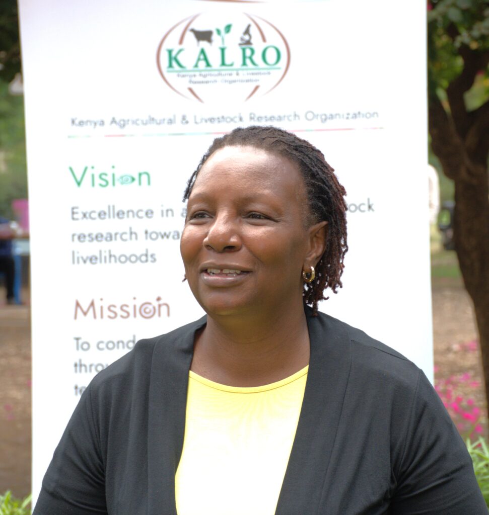 Dr Violet Kirigwa Assistant Director of Knowledge Management at the Kenya Agricultural and Livestock Research Organisation KALRO