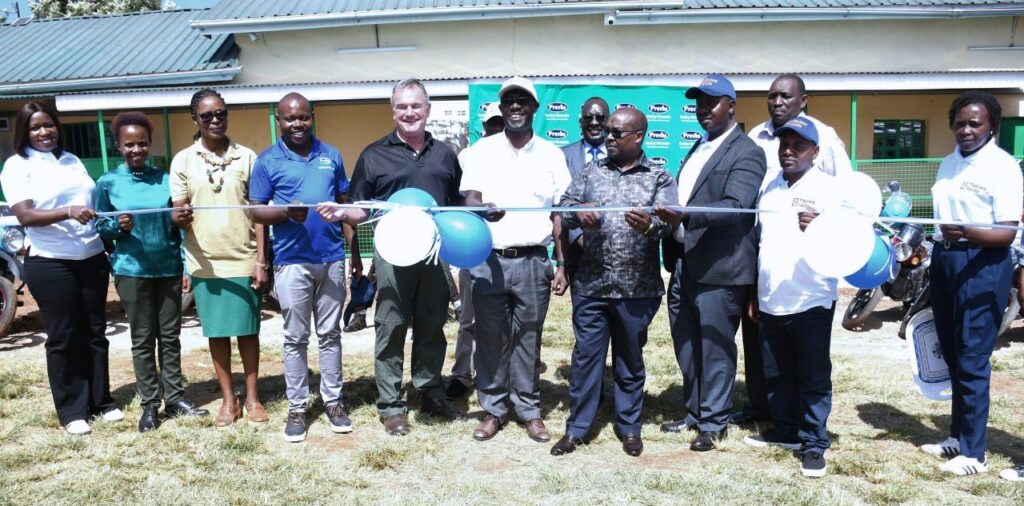 Githunguri Dairy Farmers Cooperative receives ebikes for extension During the handing over of the motorbikes for use by extension officers