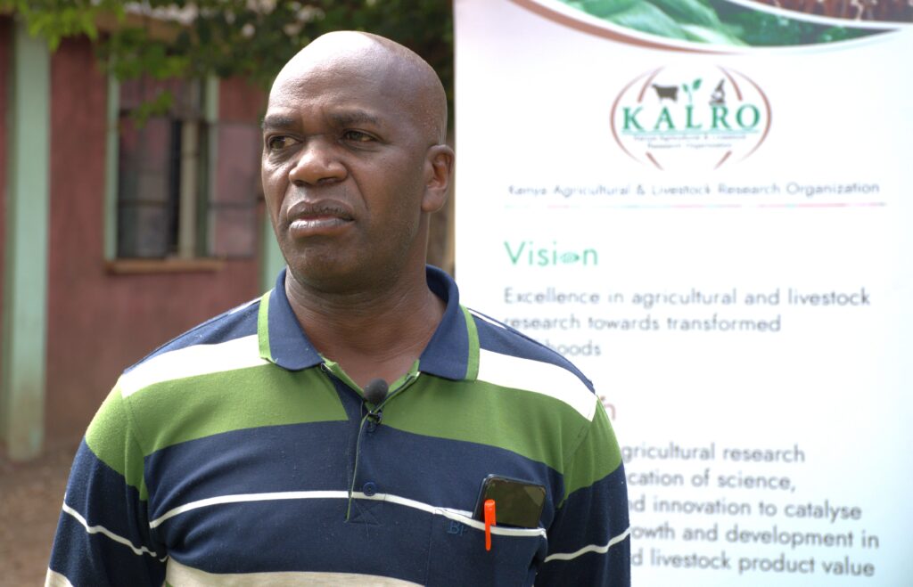 Joseph Macharia from the Kajiado County Department of Agriculture