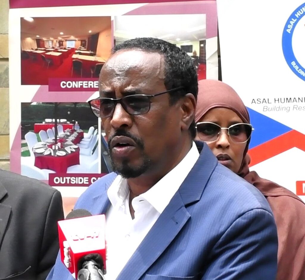 The ASAL Humanitarian Network AHN Vice Chair Mohamed Arai