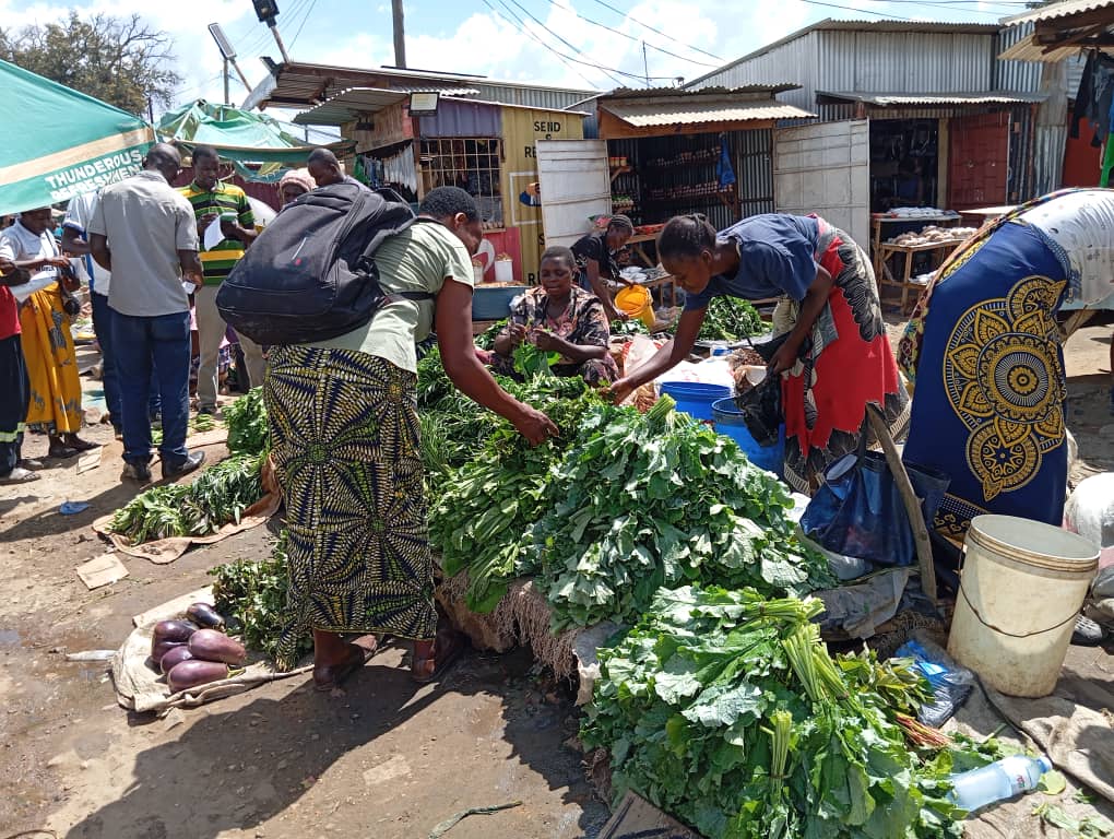 Women buying Vegetable from Zununft garder Project