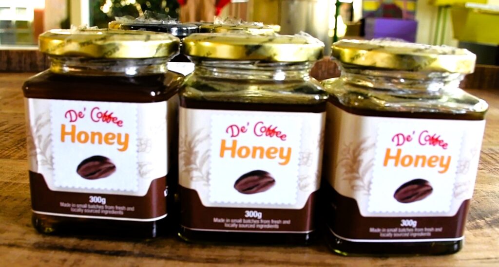 Coffee flavoured honey